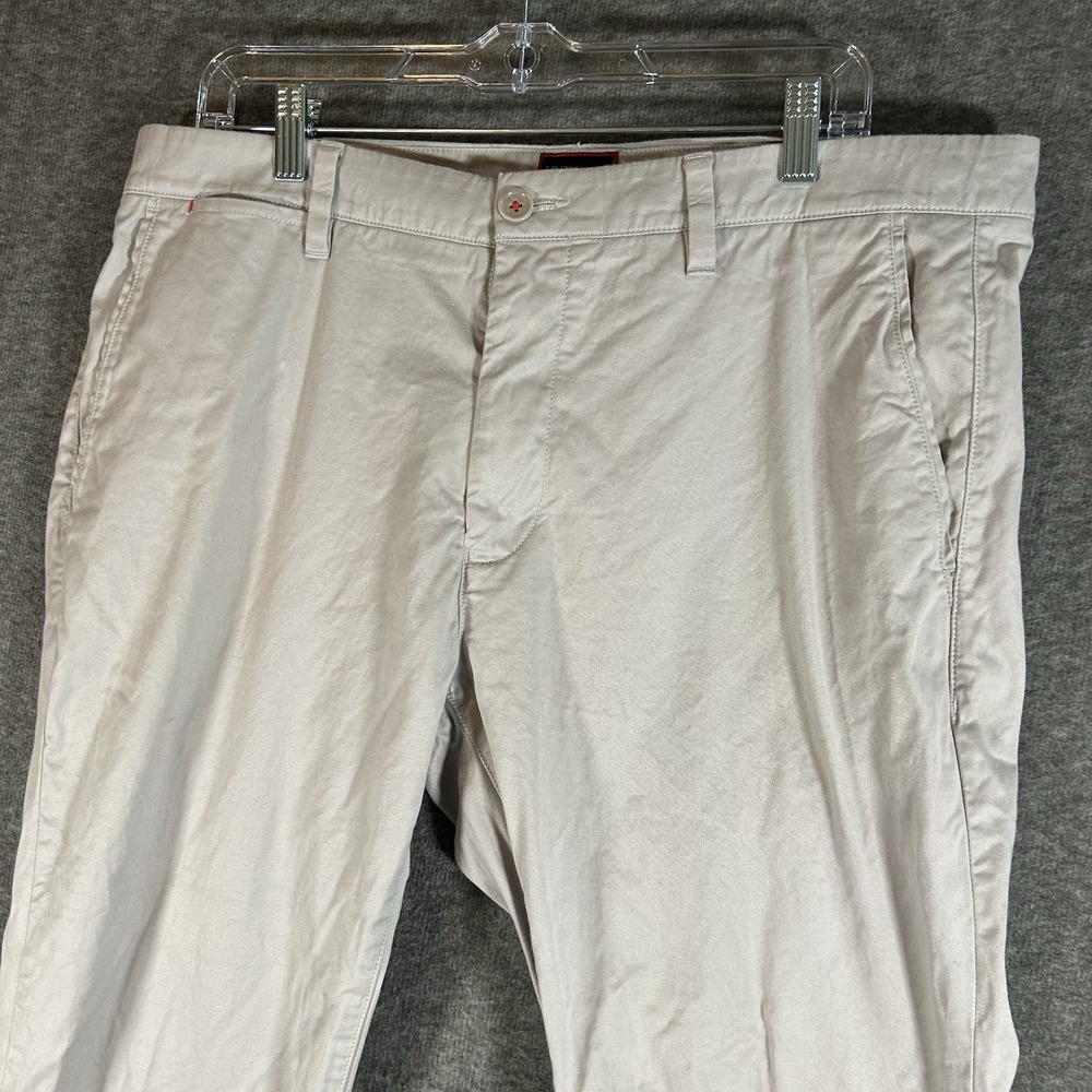 UNTUCKit Pants Mens 36 Gray 5 Pocket Chino Relaxed Fit Casual Pima Cotton 36x32‎